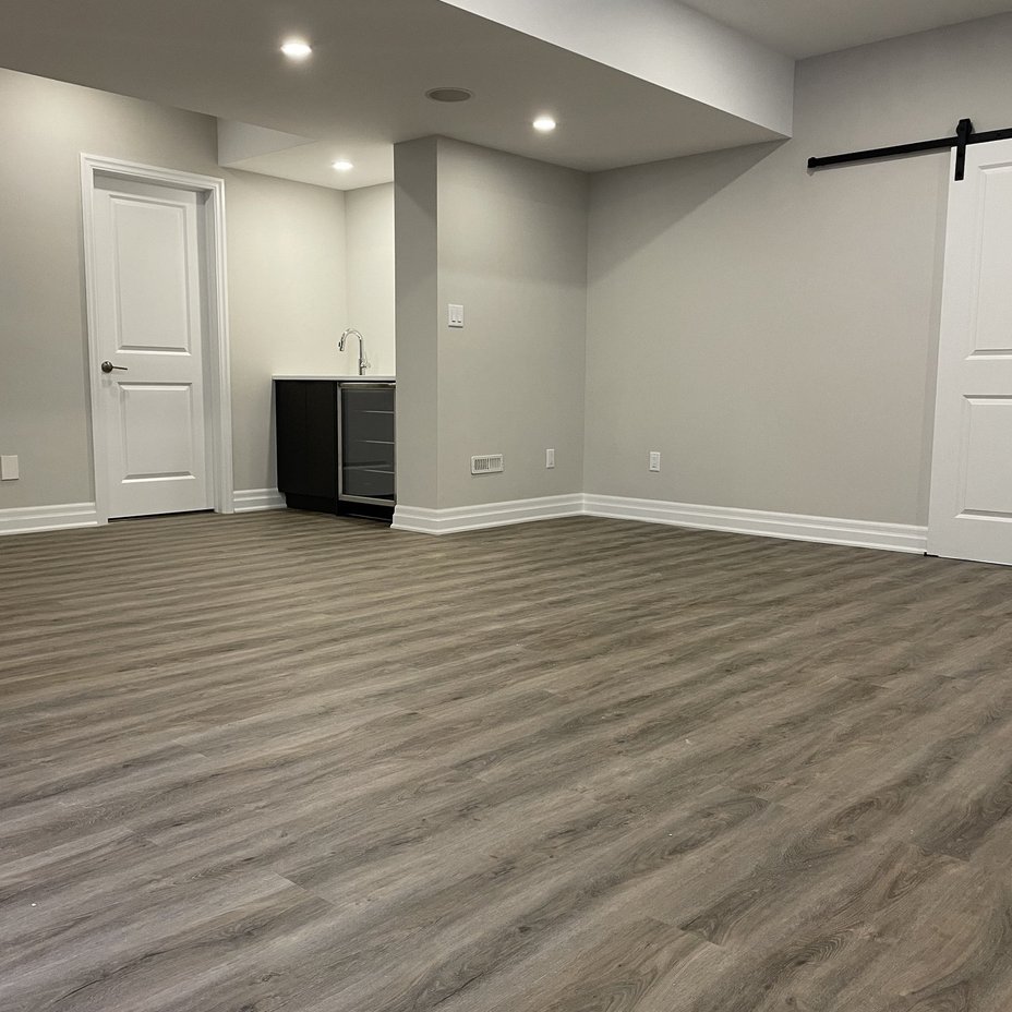 Basement renovation project